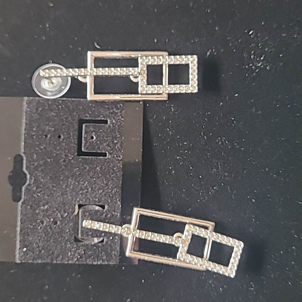 Sterling silver and crystal earrings